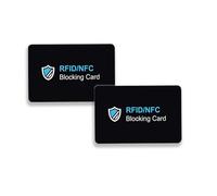 Credit Card Holder RFID Blocking Card 2 Pack, Credit Card Protector, RFID Card Holder for Identity Document, Passport, Entire Wallet etc