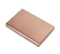Credit Card Holder RFID Blocking Stainless Steel Business Card Case with Storage for IDs 3.78x2.56x0.51 inch- Rose Gold