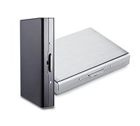 Credit Card Holder RFID Slim Metal Card Case for Hard Stainless Steel Credit Card Wallet Business Card Holder for Men Women, Black-regular, approx 3.9 x 2.8 inches / 9.9 x 7.1 cm, Card Pack