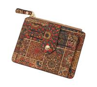 Credit Card Holder - Vintage Slim Wallet | Small Brown Card Wallet | Compact Blocking Wallet for Daily Use Travel Agency ID Driving License Bank Cards, d, Siehe Beschreibung, See