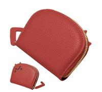 Credit Card Holder - Zipper Card Holder, Card Holder | Cartoon Zipper Cat Wallet, Portable Zipper Card Purse for Coin Purse for Approx, red, Fare riferimento alla descrizione, Please refer to