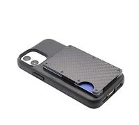 Credit Card/ID Card Holder Wallet for Quad Lock Phone Cases, by DesignUniverse, Slim Design Will Hold up to 10 Cards, Real Carbon Fibre. Twist on/Off Attachment.