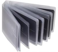 Credit Card Insert with Thumb Hole Clear Plastic Wallet Card Holder Sleeve for Easy Card Access & Organisation Replacement Insert Pages