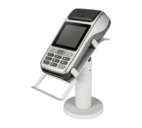 Credit Card Reader Stand Aluminum Alloy Mounting Bracket | Metal POS device display mount for supermarket, retail store, shop counter, service counter, bar counter and trade fair