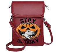 Credit Card Slots Lightweight Women's Shoulder Bag Cemetery Witch Skeleton Halloween Pumpkin Ghost Bat Haunted Elegant Gift for Mother's Day Suitable for Daily Gifting