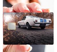 Credit card sticker, US, Muscle Car and Mustang - Different and decorate your bank card as you like