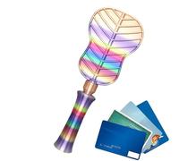 Credit Card -- Telescopic Security for Easy Payment, Contactless Payment Fairy Wand Toy - for Children, Adults, Men, Women, Holiday, Daily Life, Travel, Shopping, Raves and Pranks, Blue rainbow, Siehe