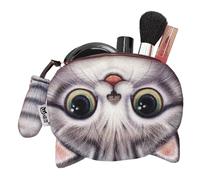 Credit Card Wallet Cute Coin Bag Cat Tail Decoration Cute Cartoon Art Purses Ladies Blocking Portable Change Bag for TV