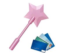 Credit Card Wand, 3D Printed Star Magic Credit Card Wand, Novelty Contactless Payment Cards Holder For Kids Adults Tech Lovers Cosplay Fans Magicians Performers Themed Events Parties Shopping Travel