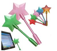 Credit Card Wand, 3D Printed Taps to Pays Wands, Contactless Various Credit Cards and Payment Cards Holder for Teens Adults Cosplay Magicians Performers Parties (PINK+GREEN)