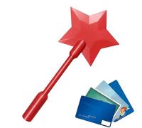 Credit Card Wand - 3D Printed Wand Taps To Pay, Star Magics Wands Contactless Various Credit Cards And Payment Cards Holder For Teens Adults Cosplay Magicians Performers Parties