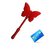 Credit Card Wand for Adults | 3D Printed Butterfly Payment Instrument, Contactless Payment Wand - for Men Travelers Technology Shopping Parking, red, Fare riferimento alla descrizione, Please refer to