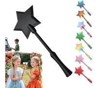 Credit Card Wand, Star Magic Wands Contactless Payment Card Holder, 3D Printed Wand Taps To Pay for Kids Teens Adults Cosplay Magicians Performers (BK)