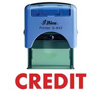 Credit Self Inking Rubber Stamp - Fast, Clear & Professional Marking Tool for Finance, Admin & Retail Use - Refillable, Long-Lasting & Mess-Free - Ideal for Invoices, Accounts & Payment Records
