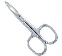 CREDO Nail Scissors 8 cm Curved Rounded Tips Matt Chrome