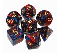 CREEBUY DND Dice Red Blue Polyhedral Dice Set for Dungeon and Dragons MTG RPG D&D D20 D12 D10 D8 D6 D4
