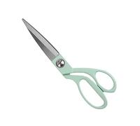 Creechwa 8 Inch Office Scissors for Paper Fabric, Stainless Steel Blade, Heavy Duty, Right and Left Hand Use, Multi Purpose Scissors, Purple (Green)