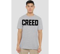 Creed Cracked Logo T-Shirt, Athletic Heather in Grey | Size: 5XL CREED Grey 5XL