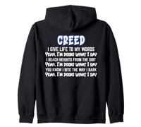 Creed Give Life To My Words Yeah I'm Doing What I Say SKZ Zip Hoodie