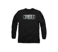 Trevco, inc. Creed Logo Unisex Long Sleeve T Shirt, Black, L