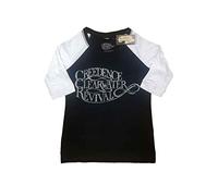 Creedence Clearwater Revival T Shirt Vintage Logo 3/4 Sleeve Raglan Womens M Black