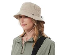 Creekstone Waterproof Bucket Hat Rain Hat Sun Hats for Women Men UV Protection Packable Summer Hat UPF50 Hiking Fishing Hat (UK, Alpha, One Size, Beige)