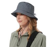 Creekstone Waterproof Bucket Hat Rain Hat Sun Hats for Women Men UV Protection Packable Summer Hat UPF50 Hiking Fishing Hat (UK, Alpha, One Size, Grey)