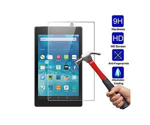 creen Protector for Amazon Fire HD10 10.1 inch 2017/2019 Protective Glass Film Bubble-Free transparent