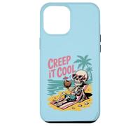 Creep It Cool Skeleton on Vacation Summer Halloween Vibe Case for iPhone 12 Pro Max