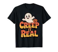 Creep It Real Funny Cute Ghost Halloween Spooky T-Shirt