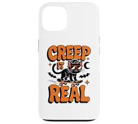 Creep It Real Halloween Cat Skateboard Funny Spooky Costume Case for iPhone 13