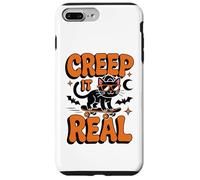 Creep It Real Halloween Cat Skateboard Funny Spooky Costume Case for iPhone 7 Plus/8 Plus
