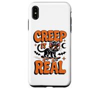 Creep It Real Halloween Cat Skateboard Funny Spooky Costume Case for iPhone XS Max