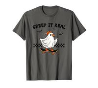 Creep It Real Skateboarding Ghost Duck Fun T-Shirt