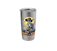 Creep It Real Skeleton Halloween Fun Stainless Steel Insulated Tumbler