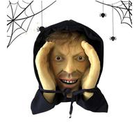 Creep Prowler Sticker, 2D Peeping Tom Halloween Prank Window Cling | 14x10 Inch, Realistic Scary Peeping Print, Funny Decal Halloween Prank Prop, For Car Window Glass