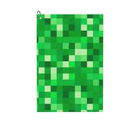 (Creeper Pattern Minecraft Style_22206) Golf Towel Funny Printed Cristmas Gift for Men Women Husband Dad Mom Birthday Golfers Fan
