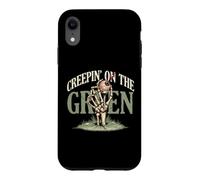 Creepin On The Green Golf Skeleton Creep Golf Halloween Case for iPhone XR