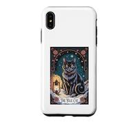 Creepma Vintage Folklore Yule Cat Tarot Card Cottagecore Case for iPhone XS Max