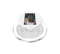 Creepma Vintage Folklore Yule Cat Tarot Card Cottagecore PopSockets PopGrip for MagSafe