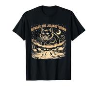 Creepmas Funny Yule Cat Beware The Jolakotturinn Dark Xmas T-Shirt