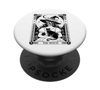 Creepmas Vintage The Yule Cat Tarot Card Dark Xmas PopSockets Adhesive PopGrip