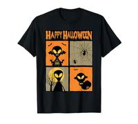 Creepy Alien Happy Halloween Shirt Spooky UFOs Costume Party T-Shirt