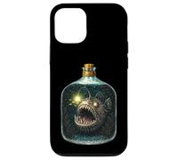 Creepy Angler Fish in a Bottle s Deep Sea Ocean Art Case for iPhone 12/12 Pro