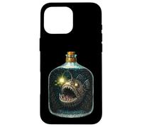 Creepy Angler Fish in a Bottle s Deep Sea Ocean Art Case for iPhone 16 Pro Max