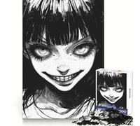 Creepy Anime Girl Jigsaw Puzzle for Adults 1000 Pieces Sharp Thinking Clean Joint Fun Activity Birthday Surprise (38x26cm)