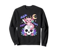 Creepy Axolotl Anime Kawaii Goth Sweatshirt