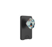 creepy blue halloween witch cauldron ghost cat macabre claws PopSockets PopWallet for MagSafe