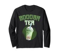 Creepy Boba Tea Eye Balls Bubble Tea Lovers Halloween Long Sleeve T-Shirt