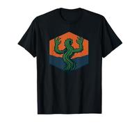 Creepy Cactus Creature with Spikes in Sunset Thorns Art T-Shirt